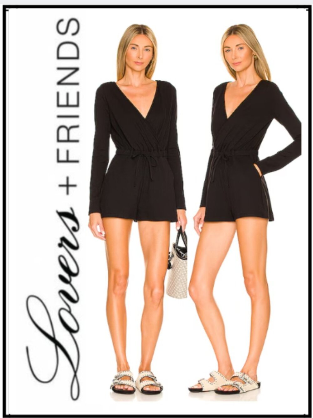 Carley Romper in Black by Lovers and Friends
